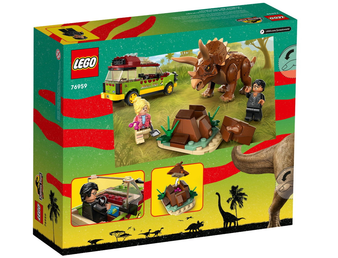 Конструктор Lego Jurassic Park Дослідження трицератопсів фото №6