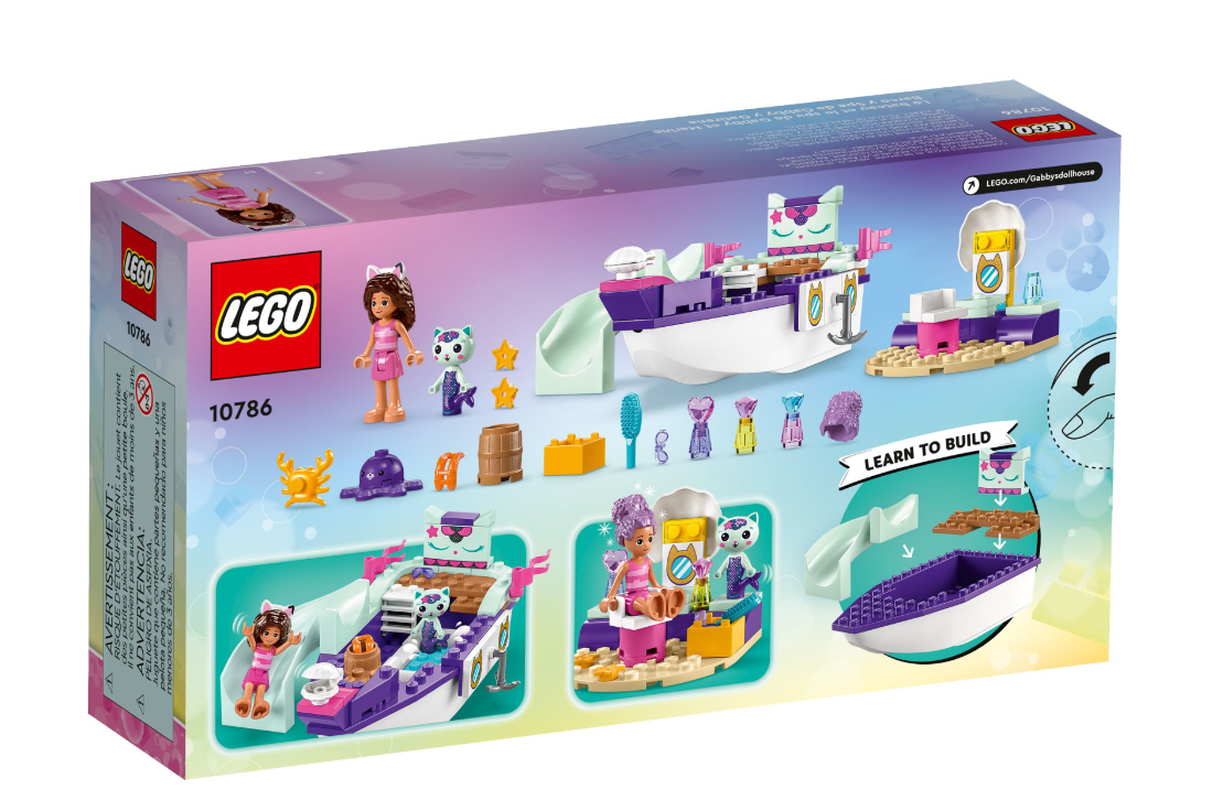 Конструктор Lego Gabby's Dollhouse Корабель і спа Ґаббі й Нявки фото №6
