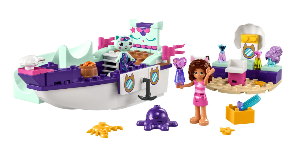 Конструктор Lego Gabby's Dollhouse Корабель і спа Ґаббі й Нявки фото №5