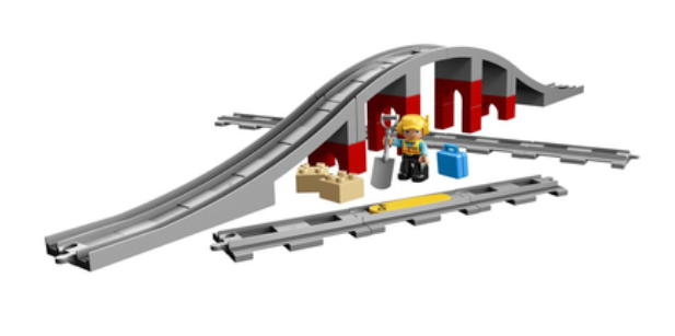 Конструктор Lego DUPLO Залізничний міст і рейки фото №2