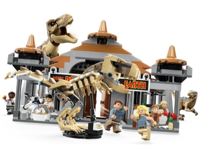 Конструктор Lego Jurassic Park Центр відвідувачів: Атака тиранозавра й раптора фото №3