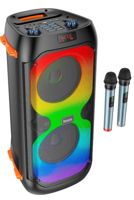 Портативна колонка Hoco BS53 Manhattan wireless dual mic outdoor BT speaker Black