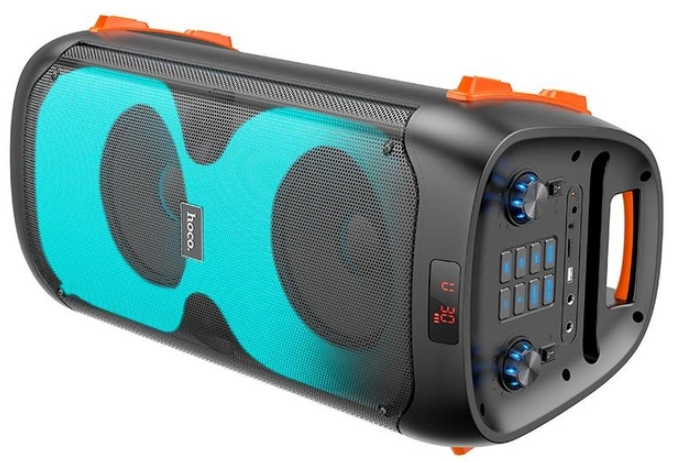 Портативна колонка Hoco BS53 Manhattan wireless dual mic outdoor BT speaker Black фото №5
