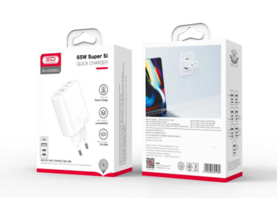 МЗП XO CE04 45W/1 USB   2 USB-C 65W White фото №4