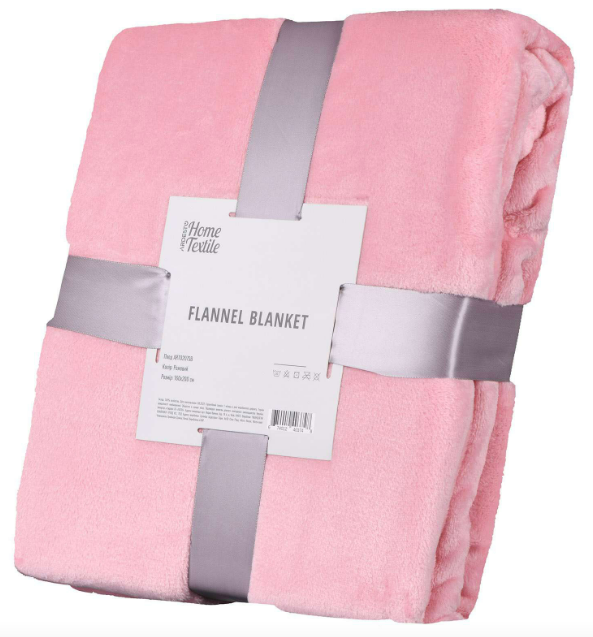 Плед Ardesto Flannel рожевий, 160х200 см (ART0207SB)