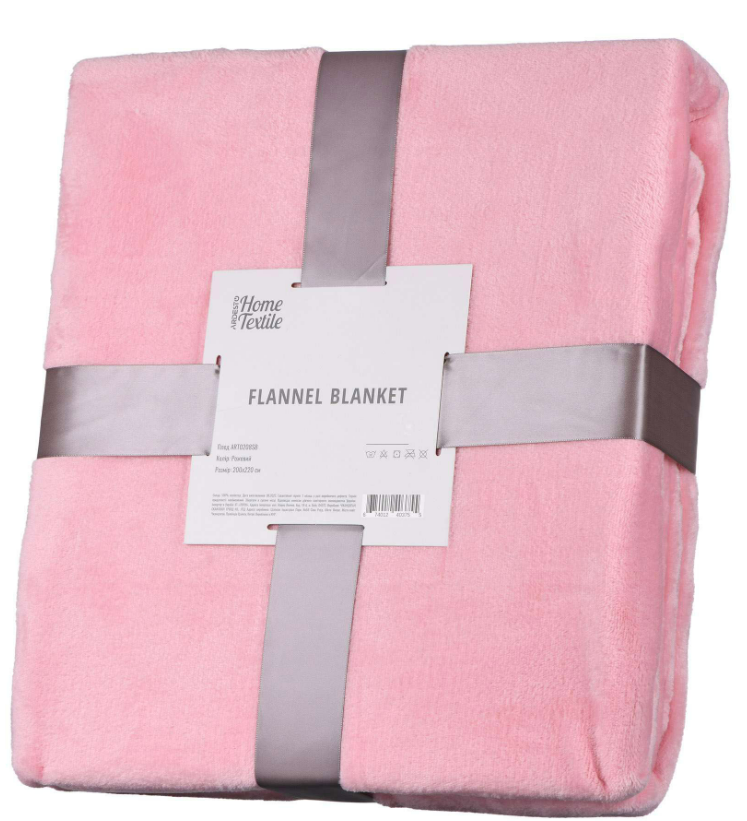 Плед Ardesto Flannel рожевий, 200х220 см (ART0208SB)
