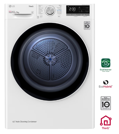 Сушильна машина LG DC90V5V0W фото №2