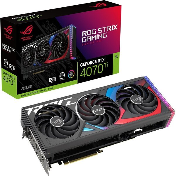 Відеокарта Asus GeForce RTX 4070 Tі 12GB GDDR6X GAMING STRIX ROG-STRIX-RTX4070TI-12G-GAMING