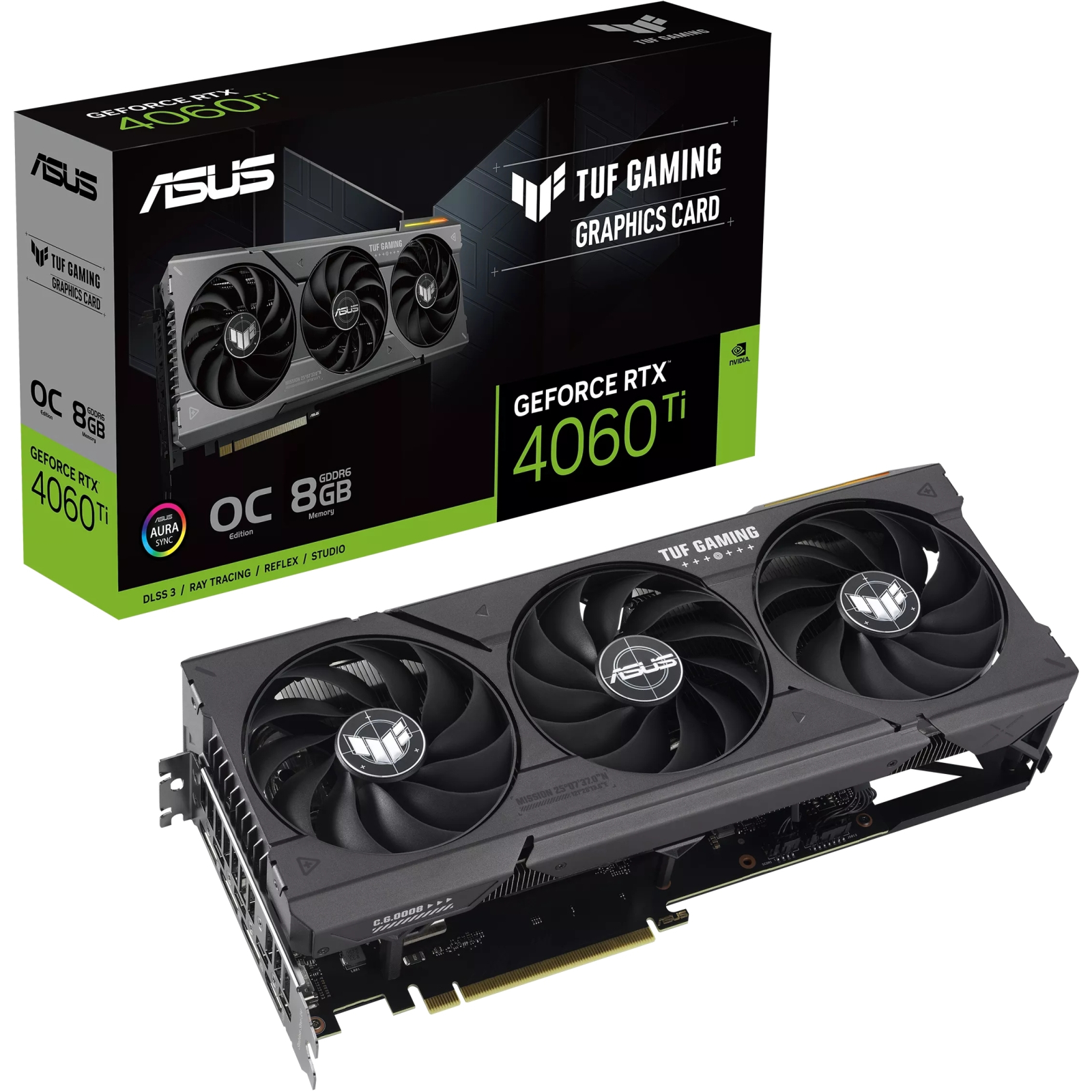 Відеокарта Asus GeForce RTX 4060 Ti 8GB GDDR6 OC GAMING TUF-RTX4060TI-O8G-GAMING