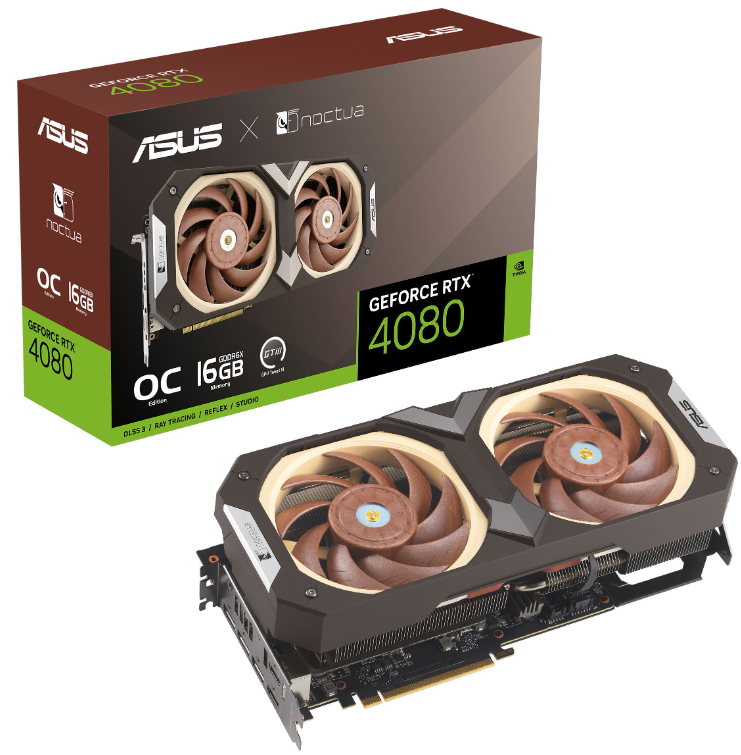 Відеокарта Asus GeForce RTX 4080 16GB GDDR6X OC RTX4080-O16G-NOCTUA