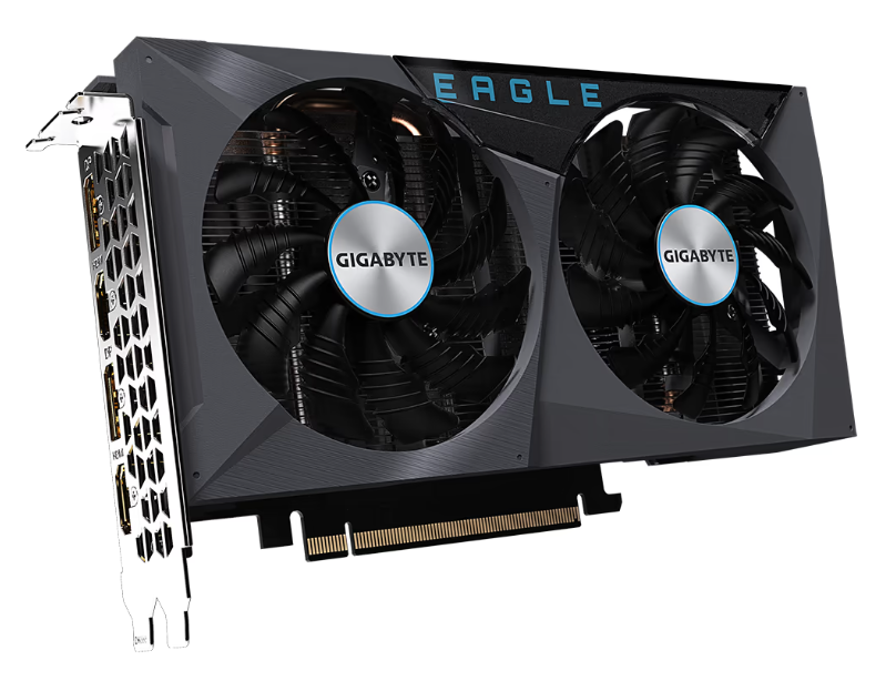 Відеокарта GigaByte GeForce RTX3050 8GB GDDR6 EAGLE OC фото №3