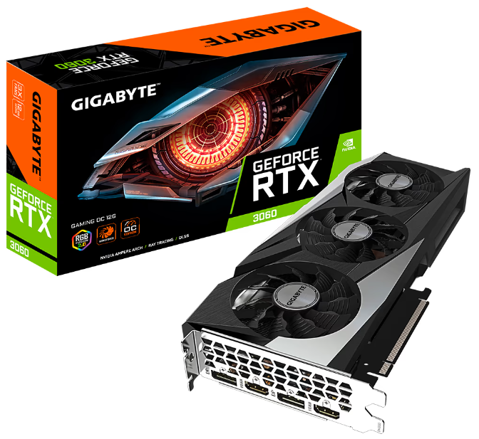 Відеокарта GigaByte GeForce RTX 3060 12GB GDDR6 GAMING OC