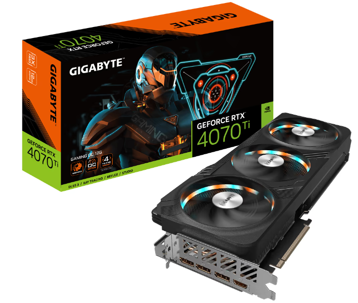 Відеокарта GigaByte GeForce RTX 4070 Ti 12Gb GDDR6X GAMING OC