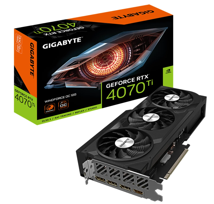 Відеокарта GigaByte GeForce RTX 4070 Ti 12GB GDDR6X WINDFORCE OC