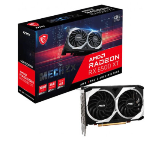 Відеокарта MSI Radeon RX 6500 XT 4GB GDDR6 MECH 2X OC