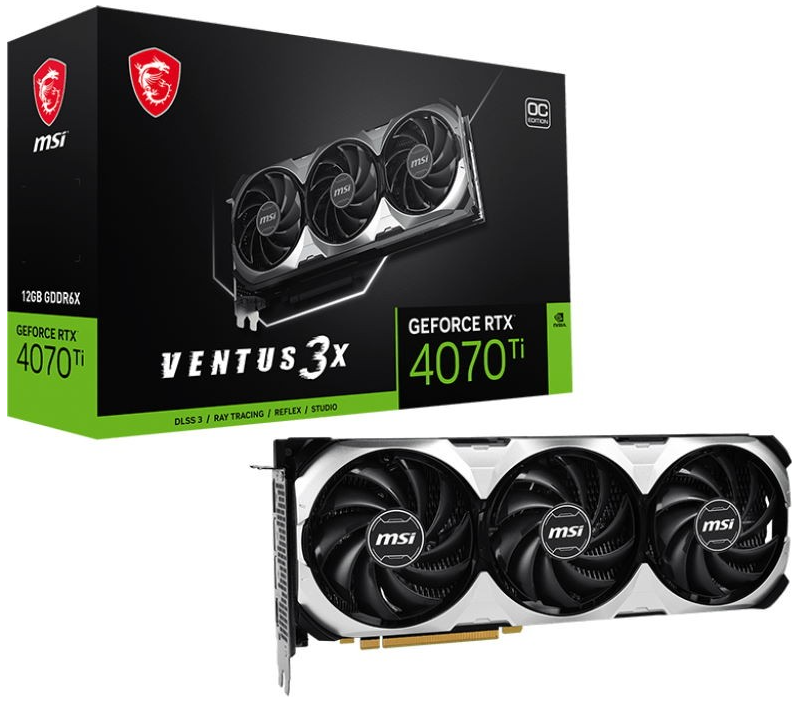 Відеокарта MSI GeForce RTX 4070 TI 12GB GDDR6X VENTUS 3X OC фото №3