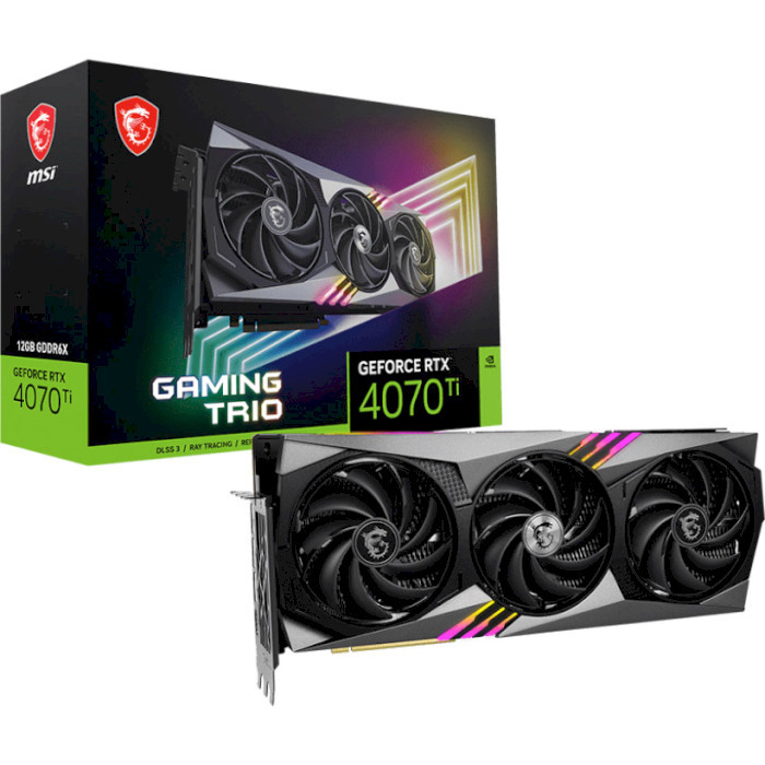 Відеокарта MSI GeForce RTX 4070 Ti 12GB GDDR6X GAMING TRIO