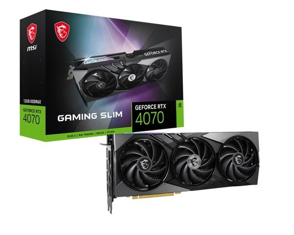Відеокарта MSI GeForce RTX 4070 12GB GDDR6X GAMING SLIM фото №5