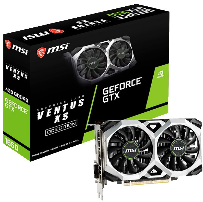 Відеокарта MSI GeForce GTX 1650 4GB GDDR6 D6 VENTUS XS OCV1 фото №3