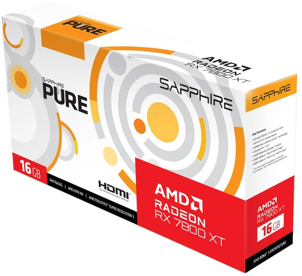 Відеокарта Sapphire Radeon RX 7800 XT 16GB GDDR6 Pure GAMING OC фото №4