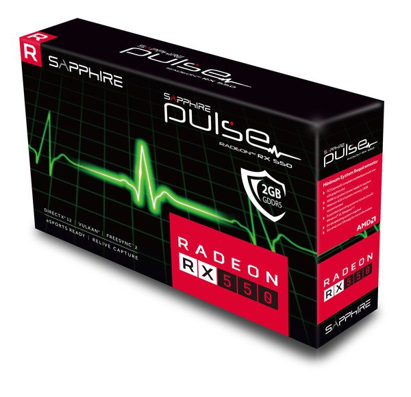Відеокарта Sapphire Radeon RX 550 2GB GDDR5 Pulse фото №2