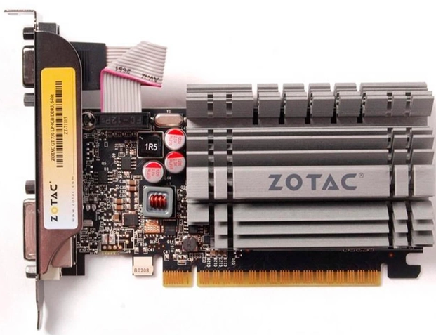 Відеокарта Zotac GeForce GT 730 2GB DDR3 ZONE Edition Low Profile фото №3