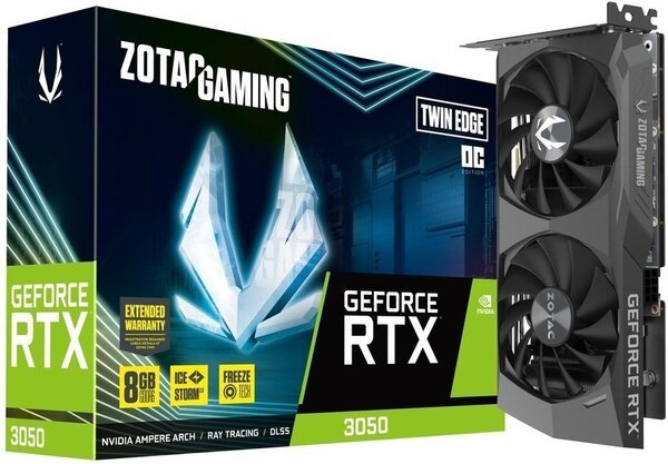 Відеокарта Zotac GeForce RTX 3050 8GB GDDR6 Twin Edge OC