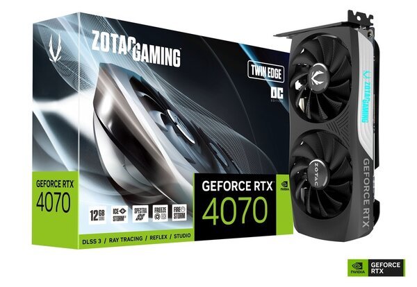Відеокарта Zotac GeForce RTX 4070 12GB GDDR6X Twin Edge OC фото №2