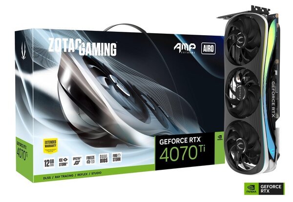 Відеокарти Zotac GeForce RTX 4070 Ti 12GB GDDR6X AMP Extreme AIRO фото №2