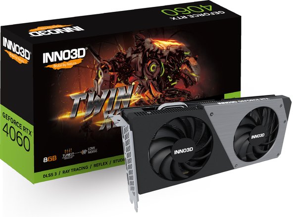 Відеокарта INNO3D GeForce RTX 4060 8GB GDDR6 TWIN X2