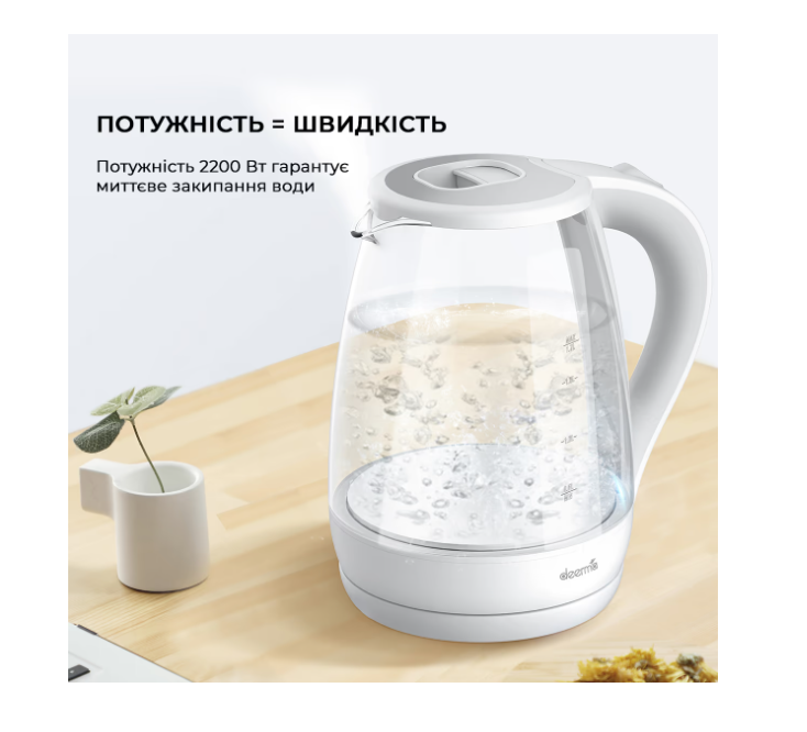 Чайник диск Deerma DEM-SH30W фото №10