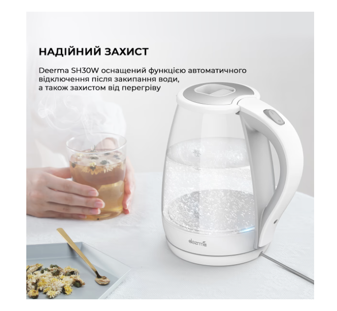 Чайник диск Deerma DEM-SH30W фото №9
