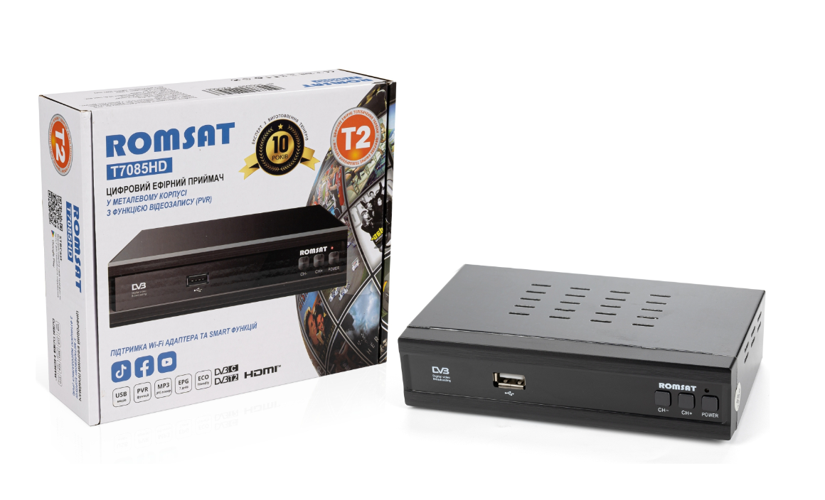 Цифровой тюнер Romsat T7085HD фото №8