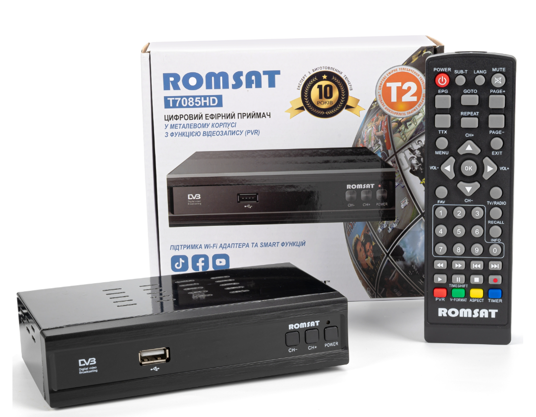 Цифровой тюнер Romsat T7085HD фото №6