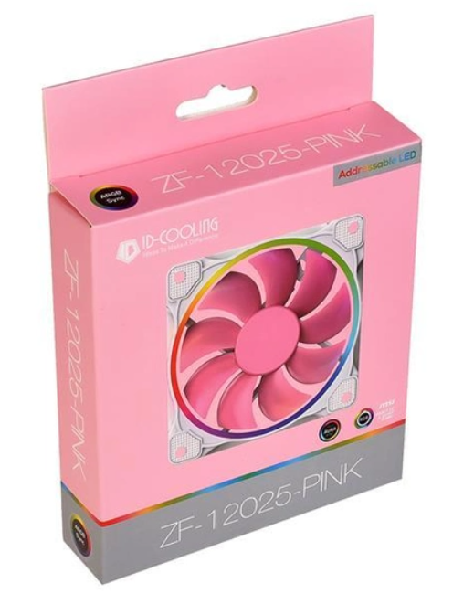 Система охлаждения ID-Cooling ZF-12025-PINK ARGB (Single Pack) фото №3