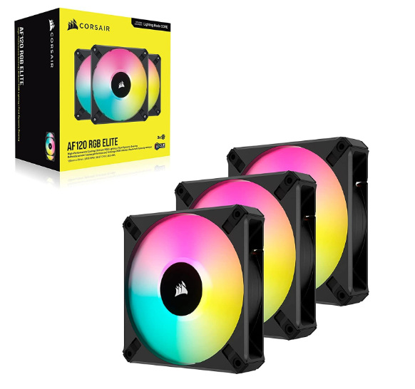 Система охолодження CORSAIR AF120 RGB Elite Triple Pack (CO-9050154-WW) фото №2
