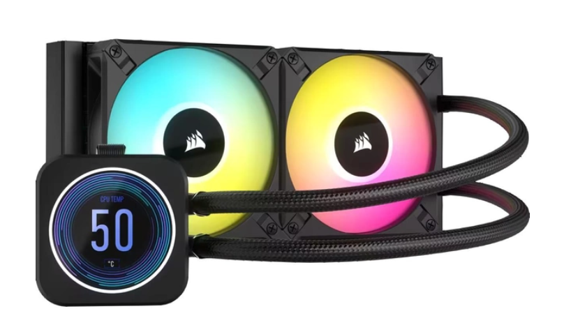 Система охлаждения CORSAIR iCUE H100i Elite LCD XT Display Liquid CPU Cooler (CW-9060074-WW)