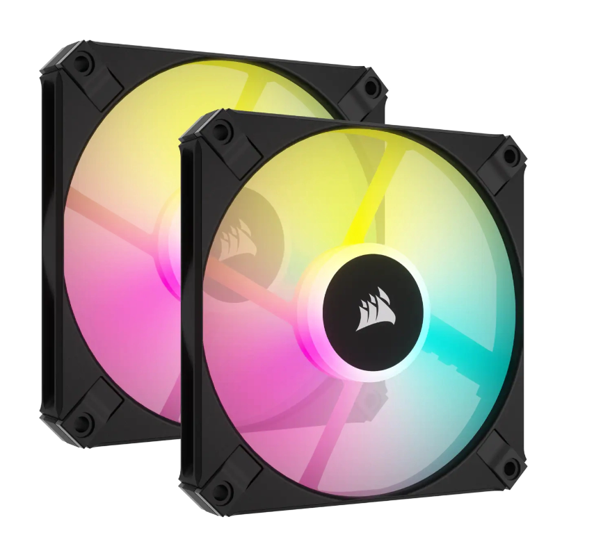 Система охлаждения CORSAIR iCUE AF120 RGB Slim Black Dual Fan Kit (CO-9050163-WW)