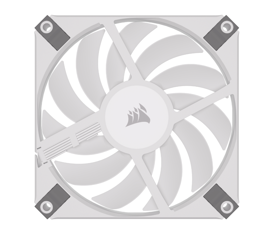 Система охолодження CORSAIR iCUE AF120 RGB Slim White (CO-9050164-WW) фото №2