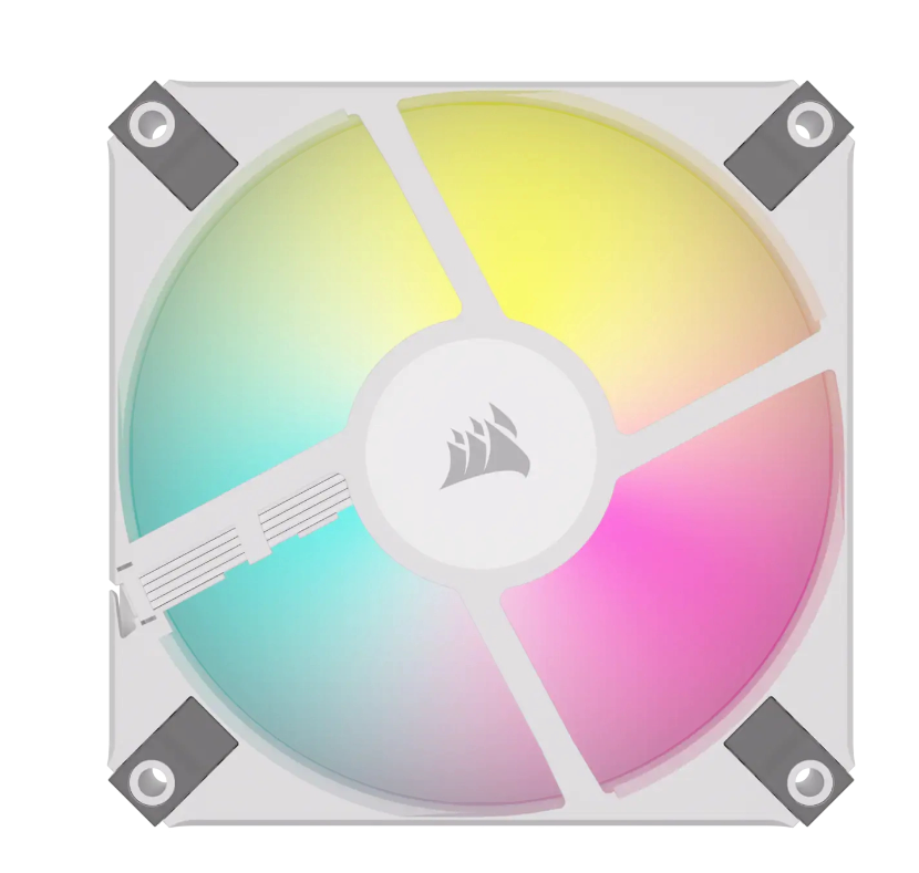 Система охолодження CORSAIR iCUE AF120 RGB Slim White Dual Fan Kit (CO-9050165-WW) фото №3