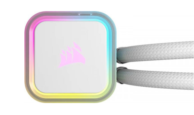 Система охлаждения CORSAIR iCUE H100i RGB Elite Liquid CPU Cooler White (CW-9060078-WW) фото №2