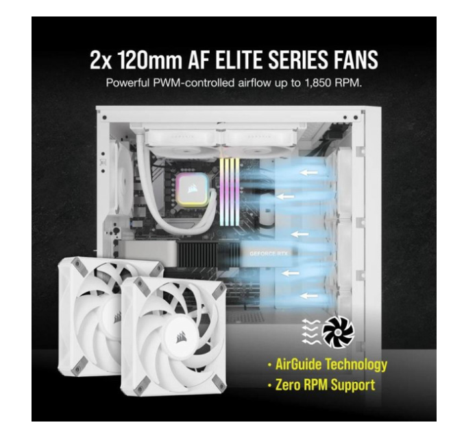 Система охлаждения CORSAIR iCUE H100i RGB Elite Liquid CPU Cooler White (CW-9060078-WW) фото №6