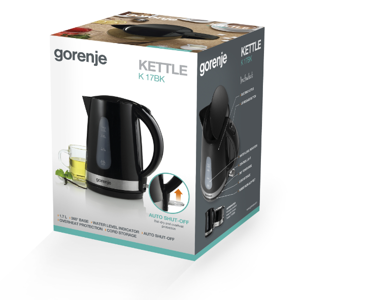 Чайник диск Gorenje K17BK фото №5