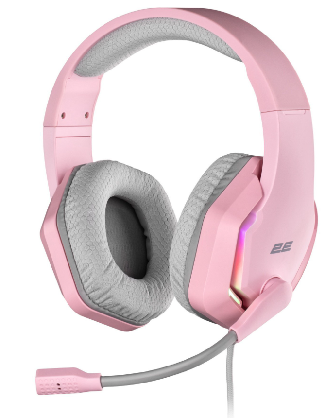 Навушники 2E GAMING HG315 RGB USB 7.1 Pink фото №2