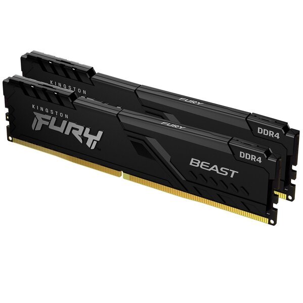 Модуль пам'яті для комп'ютера Kingston Fury (ex.HyperX) DDR4-2666 16384MB PC4-21300 Beast Black (KF426C16BB1/16)
