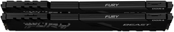 Модуль пам'яті для комп'ютера Kingston Fury (ex.HyperX) DDR4-2666 16384MB PC4-21300 Beast Black (KF426C16BB1/16) фото №5