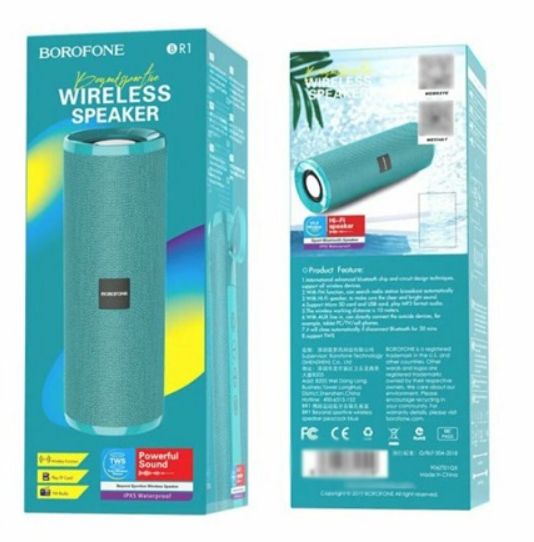 Портативна колонка Borofone BR1 Beyond sportive wireless speaker Blue фото №2