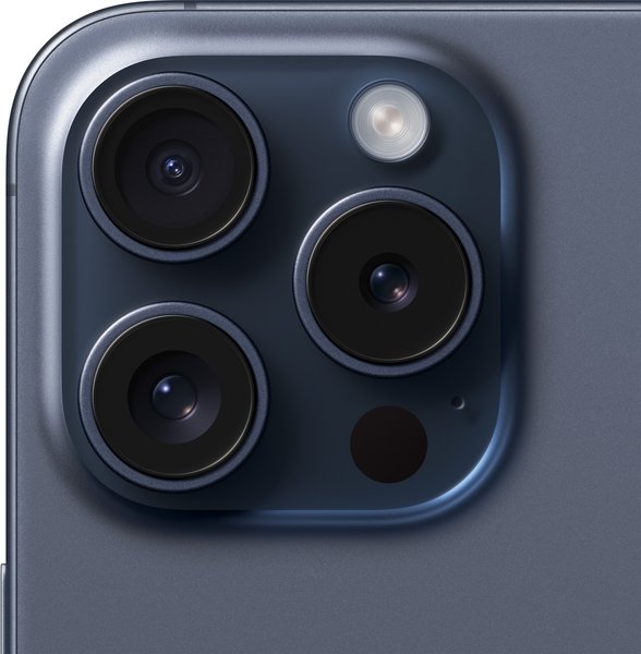 Смартфон Apple iPhone 15 Pro 128GB Blue Titanium (MTV03) фото №3