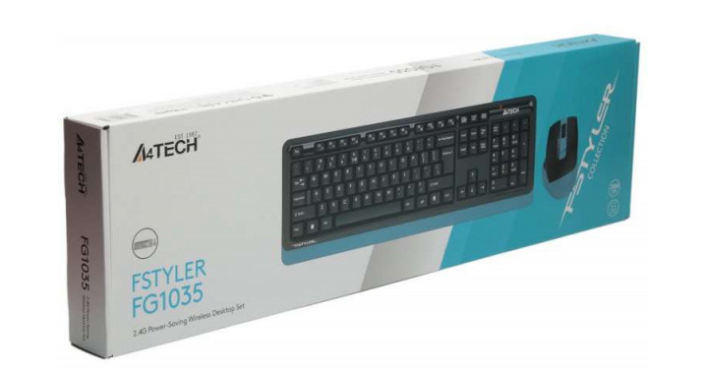 Клавіатура   мишка A4Tech FG1035 (Navy Blue) фото №4