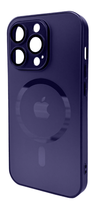 Чохол для телефона AG Glass Matt Frame Color MagSafe Logo for Apple iPhone 14 Pro Max Deep Purple